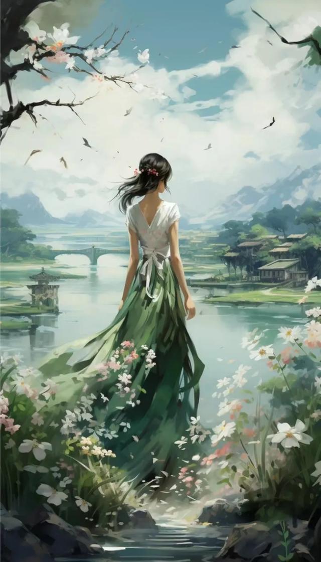 二次元壁纸,仙气飘飘的古风美女们